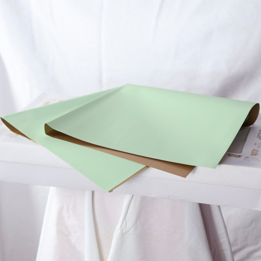 Hârtie Verde Aurie pentru Buchet