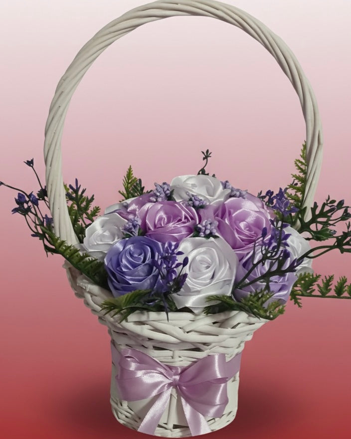 🌸 MODEL „VISUL ZANEI” DIN 2 CULORI DIN SATIN 💜