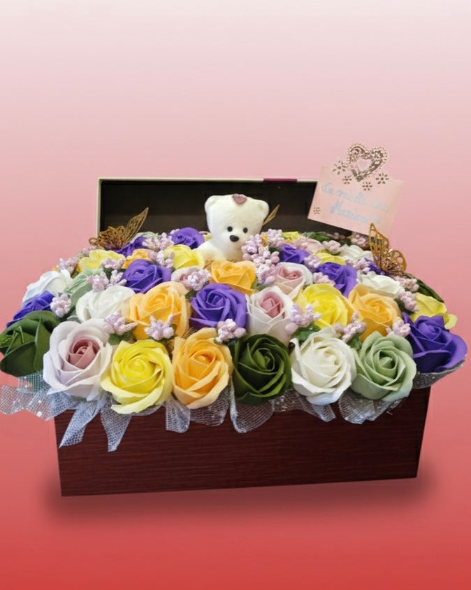 🧸 MODELUL „CUFARUL CU AMINTIRI” MULTICOLOR DIN SAPUN 🎁