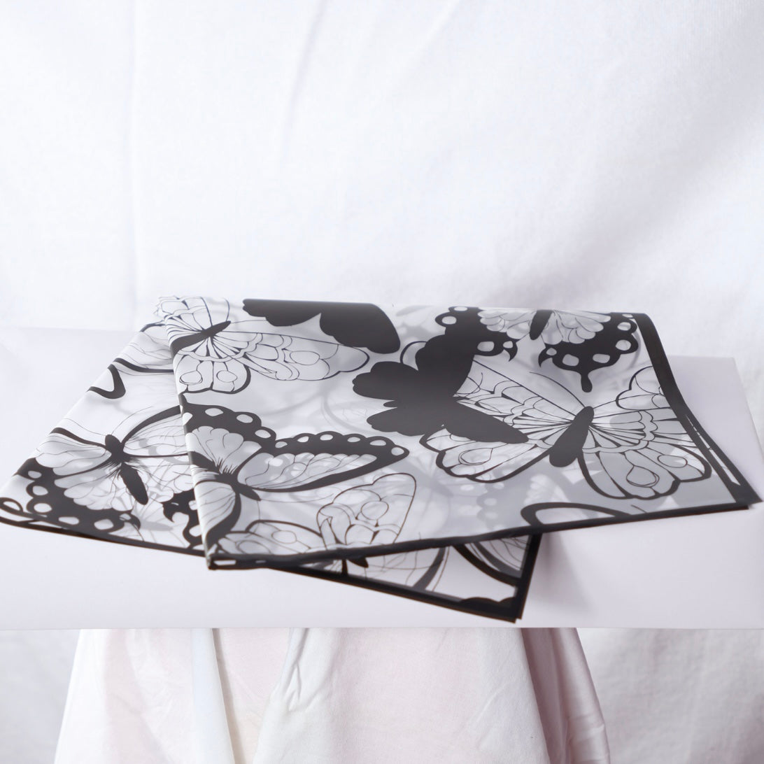 Hârtie Transparentă Fluturi pentru Buchet