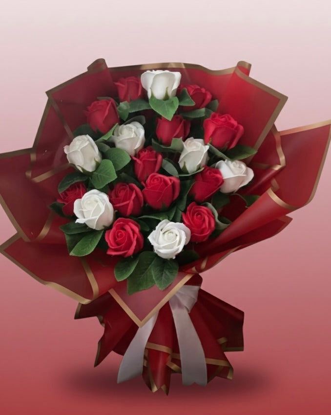 🌹MODELUL „BUCHETUL CLASIC” IN 2 CULORI DIN SAPUN🤍