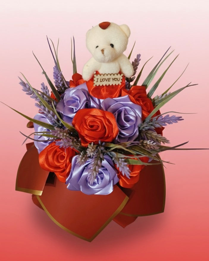 🧸 MODEL ,,CUTIA CU TANDRETE'' IN 2 CULORI DIN SATIN 🌹